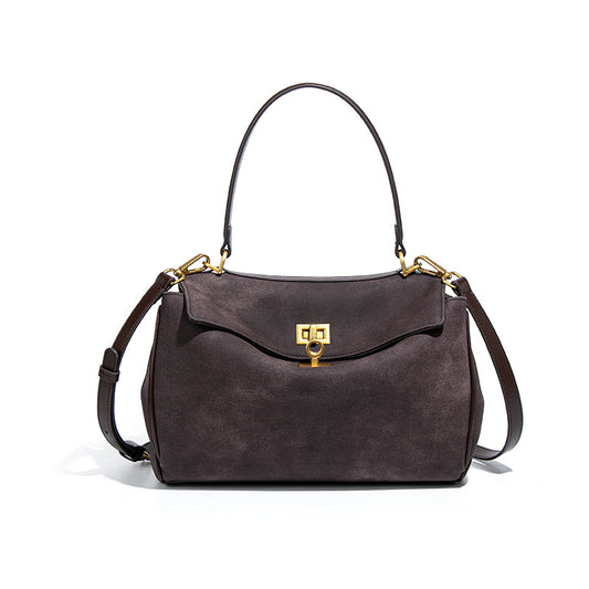 Beautiful Women's Frosted Deerskin Large Capacity Handbags