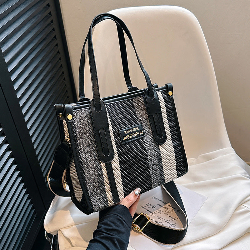Women's Canvas Large Capacity Fashion High Sense Shoulder Bags