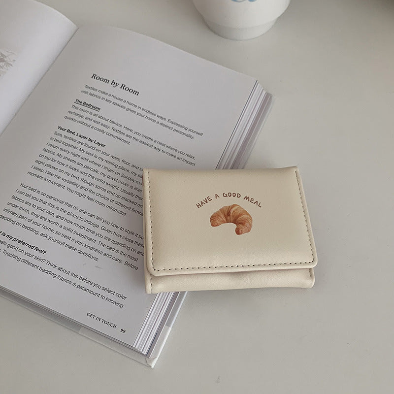 Women's Korean Short Cute Cartoon Change Clutch Ladies Wallets