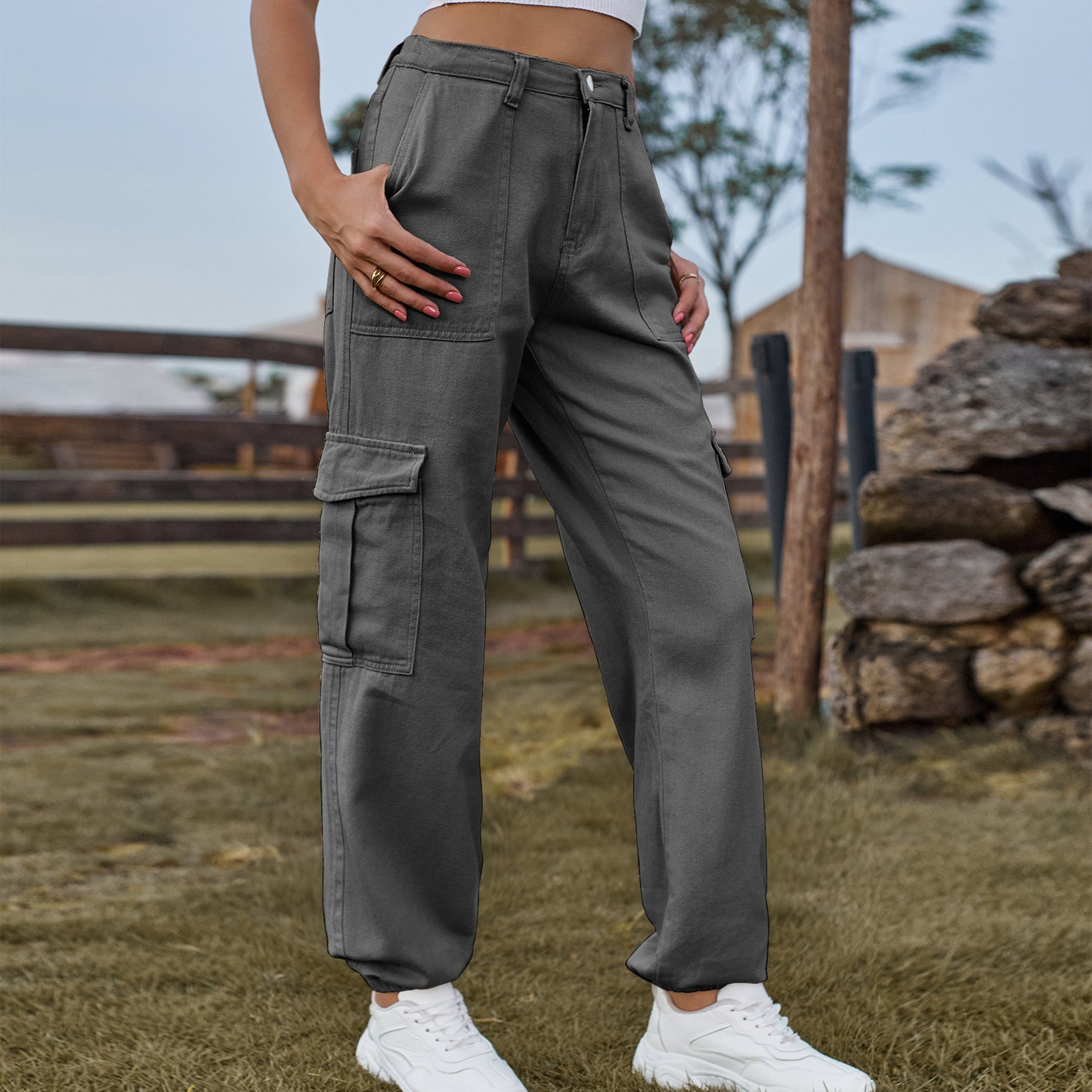 Women's Denim Design Personality Work Clothes Trousers Women's Jeans