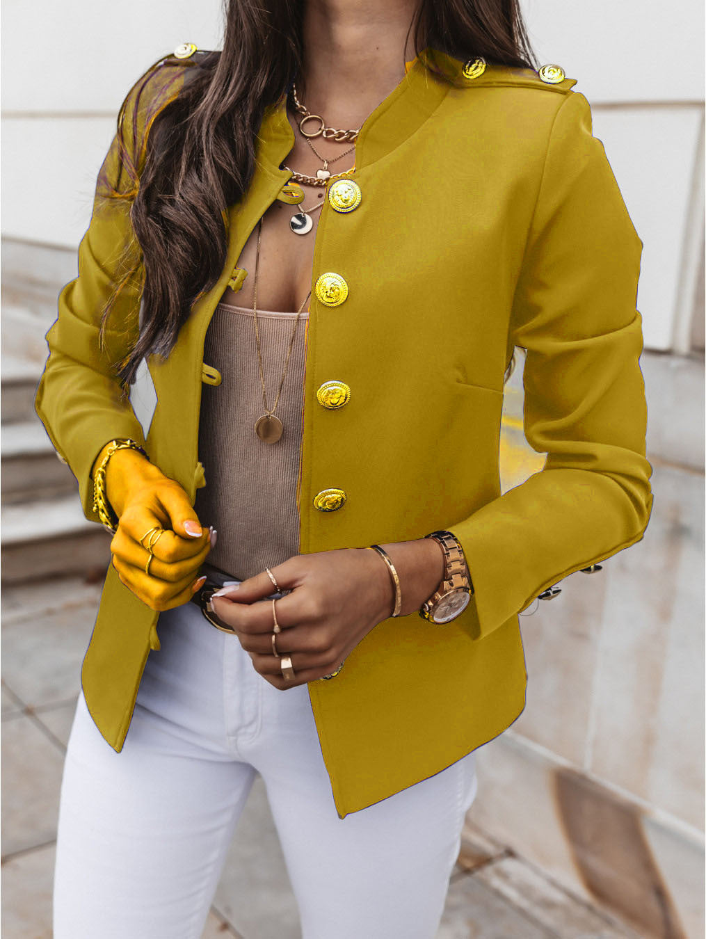 Elegant Casual Comfortable Long Sleeve Breasted Small Suit