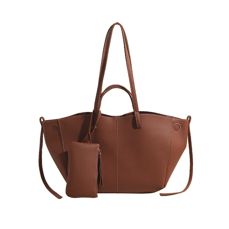 Soft Leather Wings Style High-grade Large Handbags