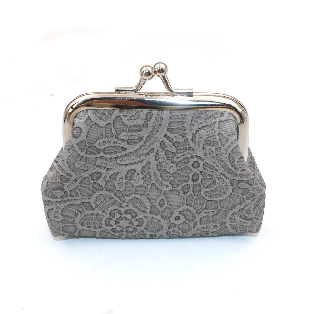 Lace Embossed Cute Mini Object Storage Ladies Wallets
