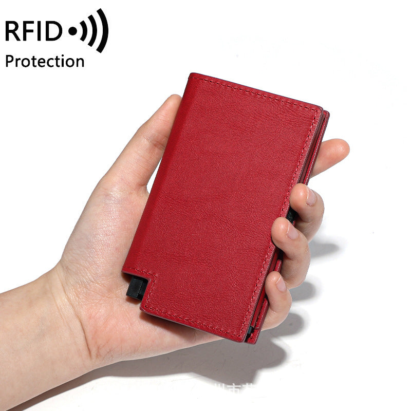 Swiping Multifunctional Automatic Bottom Push Pinball Card Holder