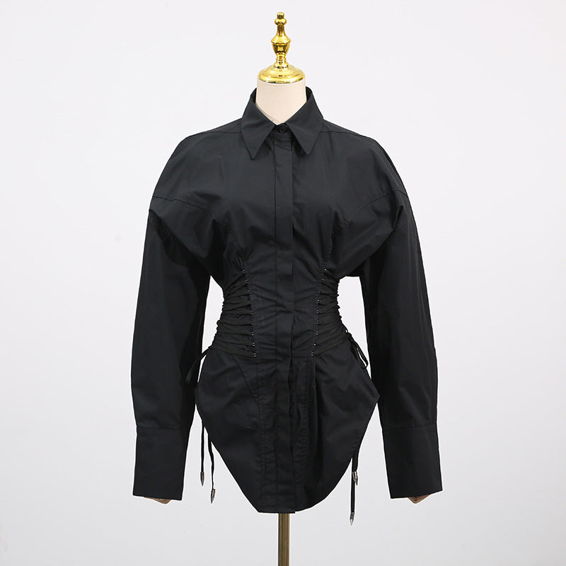 Women's Fashion Casual Shirt Autumn Slimming High-grade Blouses