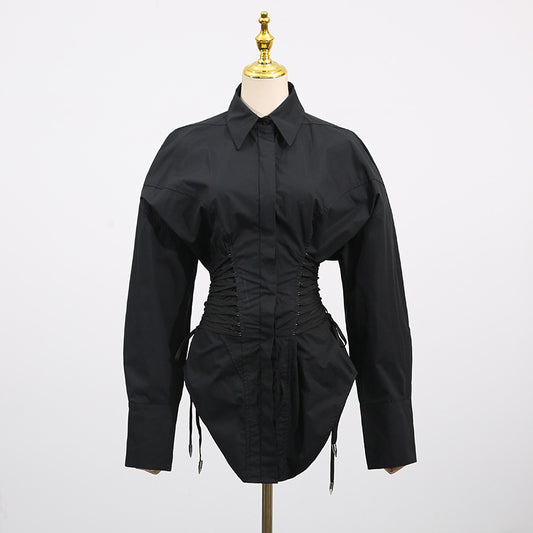 Women's Fashion Casual Shirt Autumn Slimming High-grade Blouses