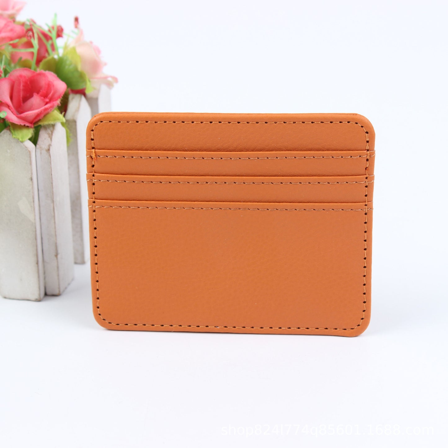 Fashion Lightweight Summer Leather Cutting Ferrule Card Holder