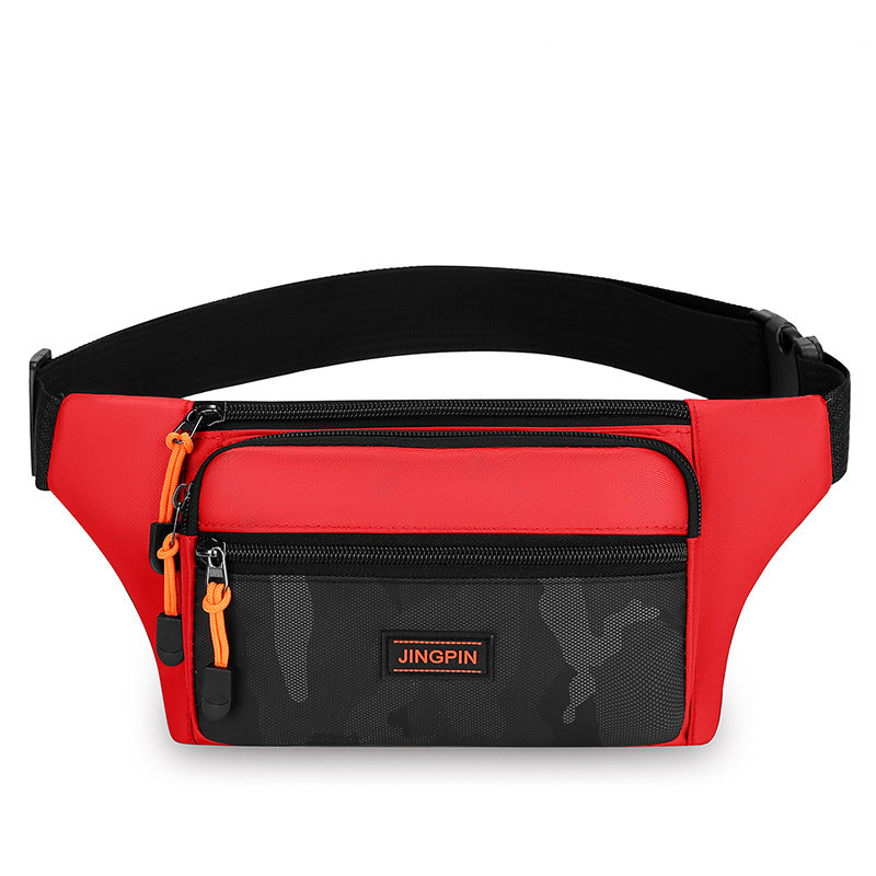 Men's Mobile Fashion Large Capacity Waterproof Construction Men's Waist Packs