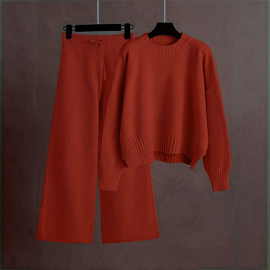 Women's Fashion Casual Knitting Loose Wide Leg Sweaters