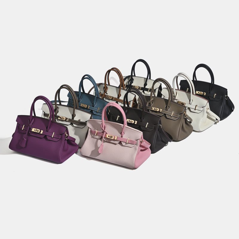 Popular Women's Fashionable Commuter Layer Cowhide Bags