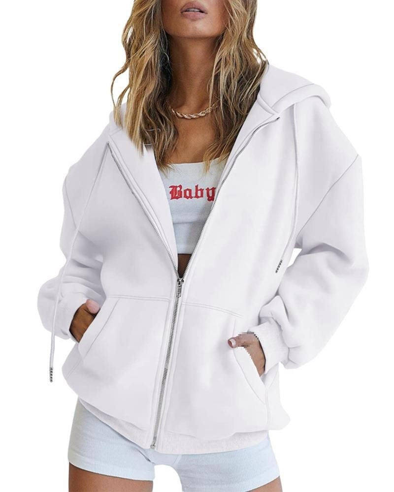 Women's Pull Autumn Solid Color Casual Clothes Drawstring Women's Sweater, Sweater