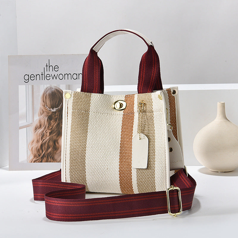 Women's Large Capacity Fashion Canvas Minimalism Hand Handbags