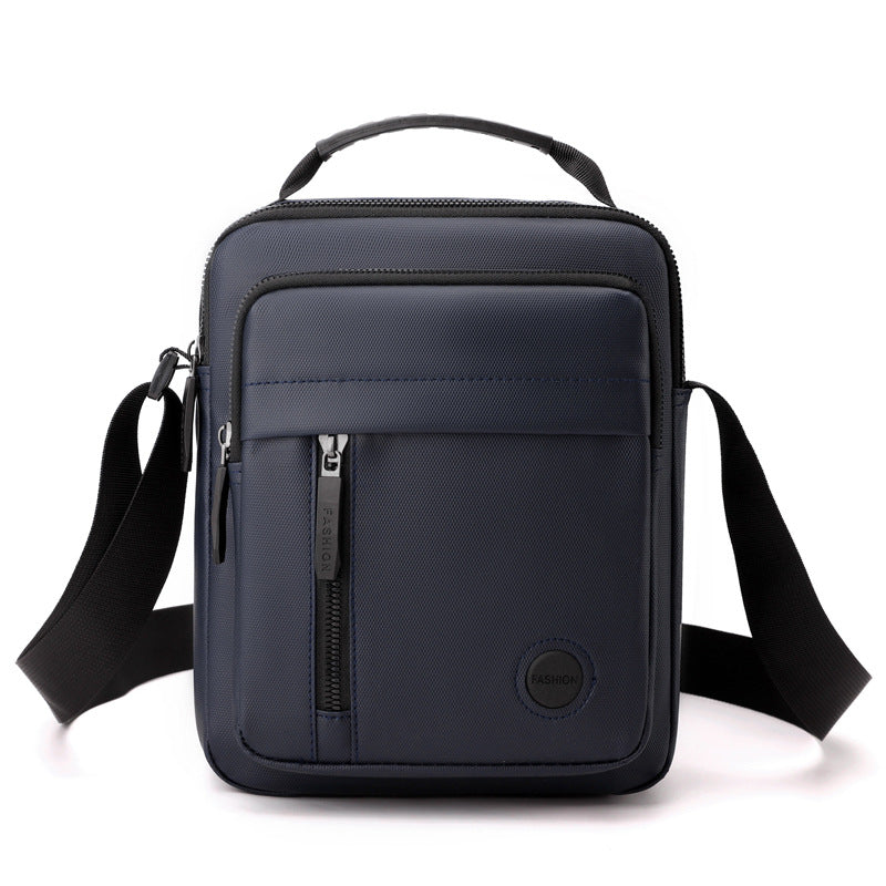 Men's Simple Solid Color Portable Waterproof Men's Shoulder Bags