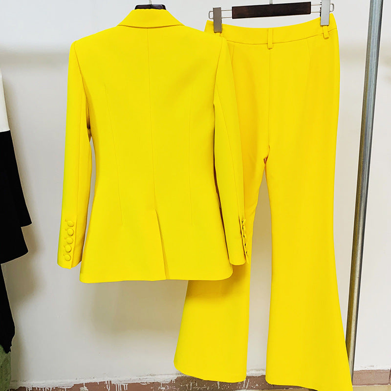 Fashion One Button Cloth Cover Mid-length Suits