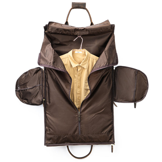 Men's Portable Large Capacity Cowhide Independent Shoe Travel Bags