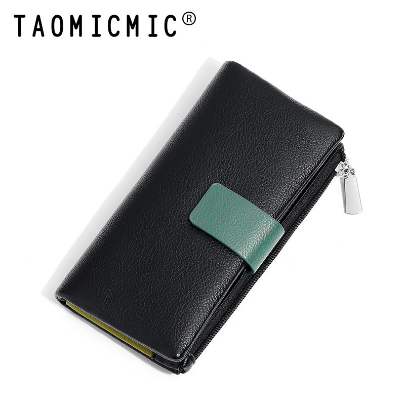 Women's High-grade Two-fold Can Store Medium Length Ladies Wallets