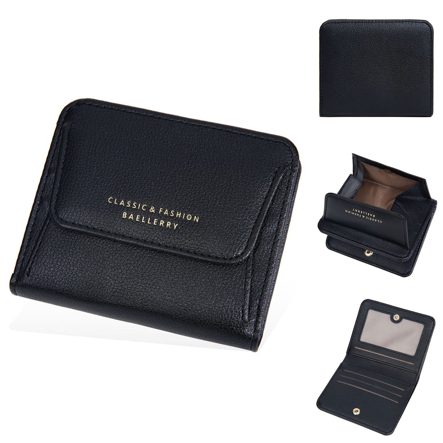 Women's Solid Color Multiple Slots Style Fashion Ladies Wallets