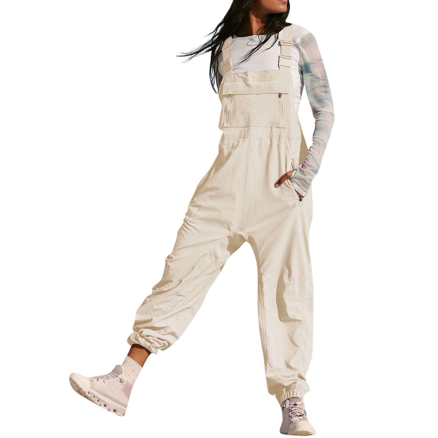 Women's Stylish Working Bib Fashion Leisure Jumpsuits