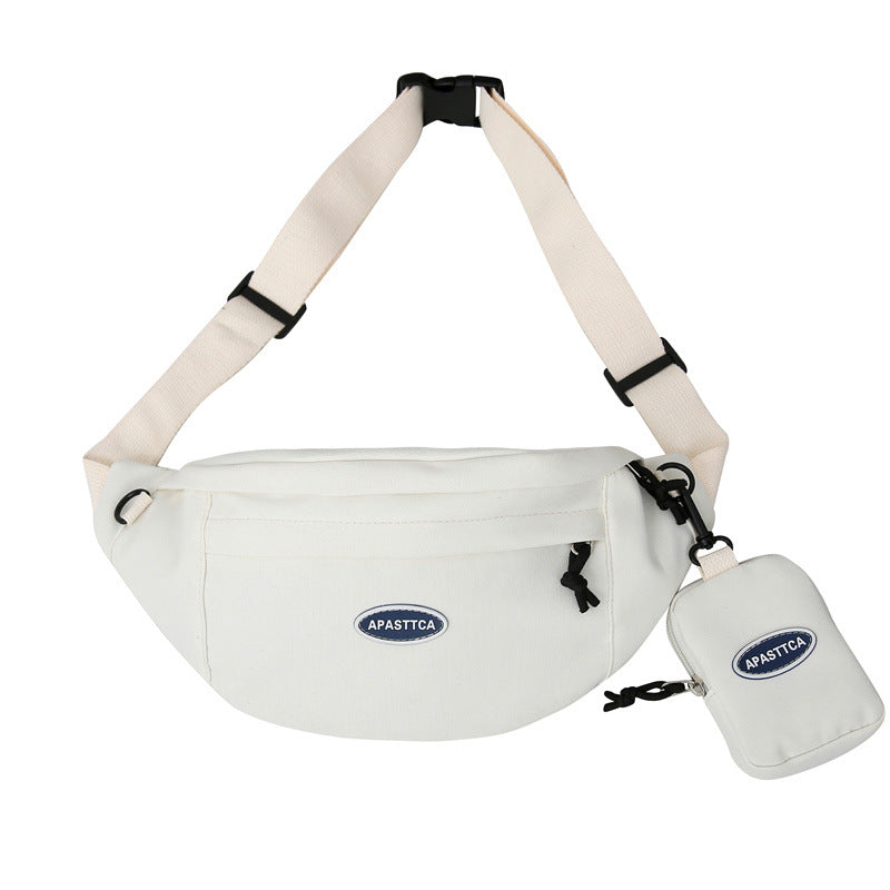 Women's & Men's & Fashion Schoolboy Niche Leisure Personality Men's Chest Bags