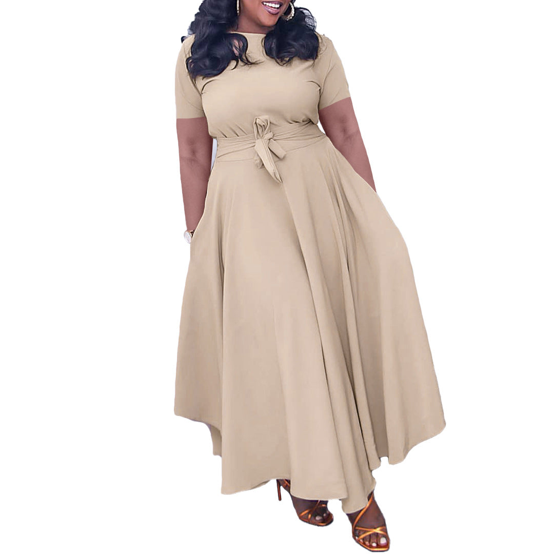 Women's Summer Fashion Temperament Bandage African Dress Dresses