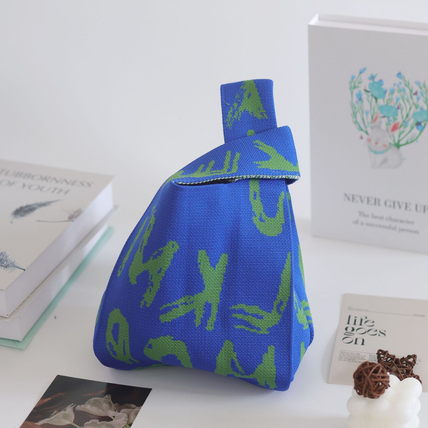 Women's Stylish Knitted Woven Vest Simple Handbags