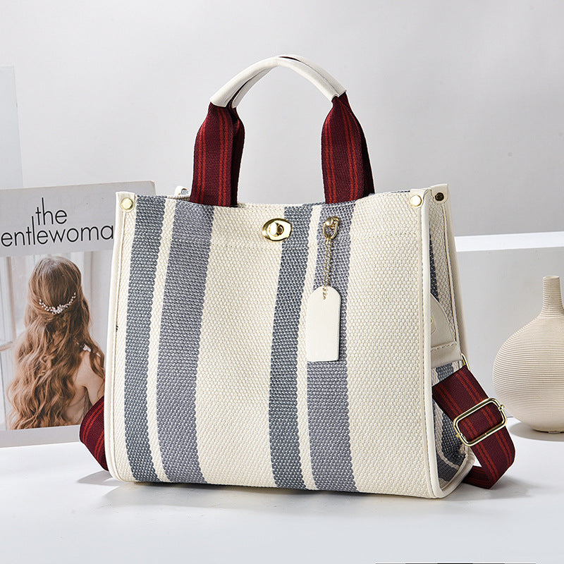 Women's Large Capacity Fashion Canvas Minimalism Hand Handbags