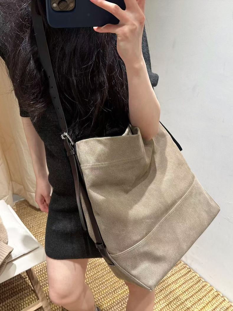 Glamorous Casual Fashionable Canvas Minimalist Design Tote Bags