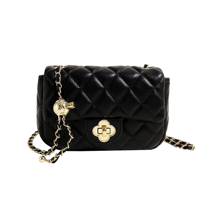 Women's Rhombic Embroidery Thread Spring Popular Chain Crossbody Bags