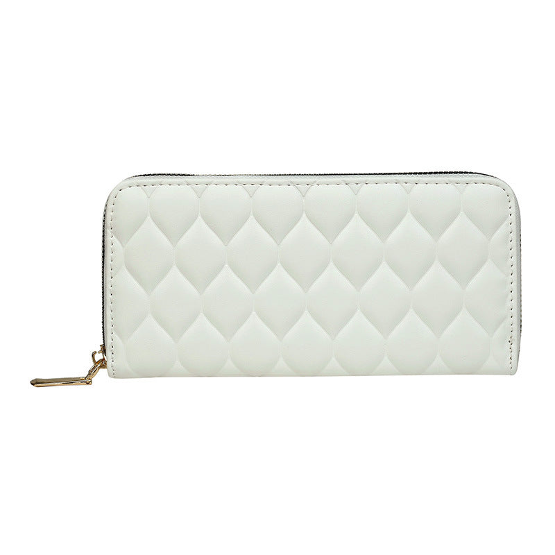 Women's Long Clutch Wrist Indentation Large Capacity Ladies Wallets