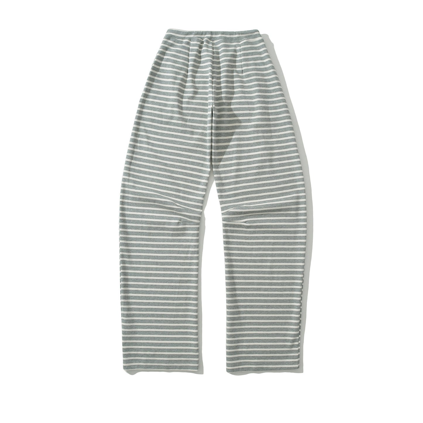Korean Style Lazy Striped Banana Early Spring Loose Elastic Pants