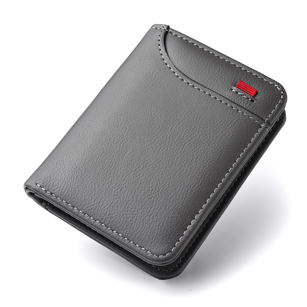 Charming Men's Stylish Vertical Certificate Mini Card Holder