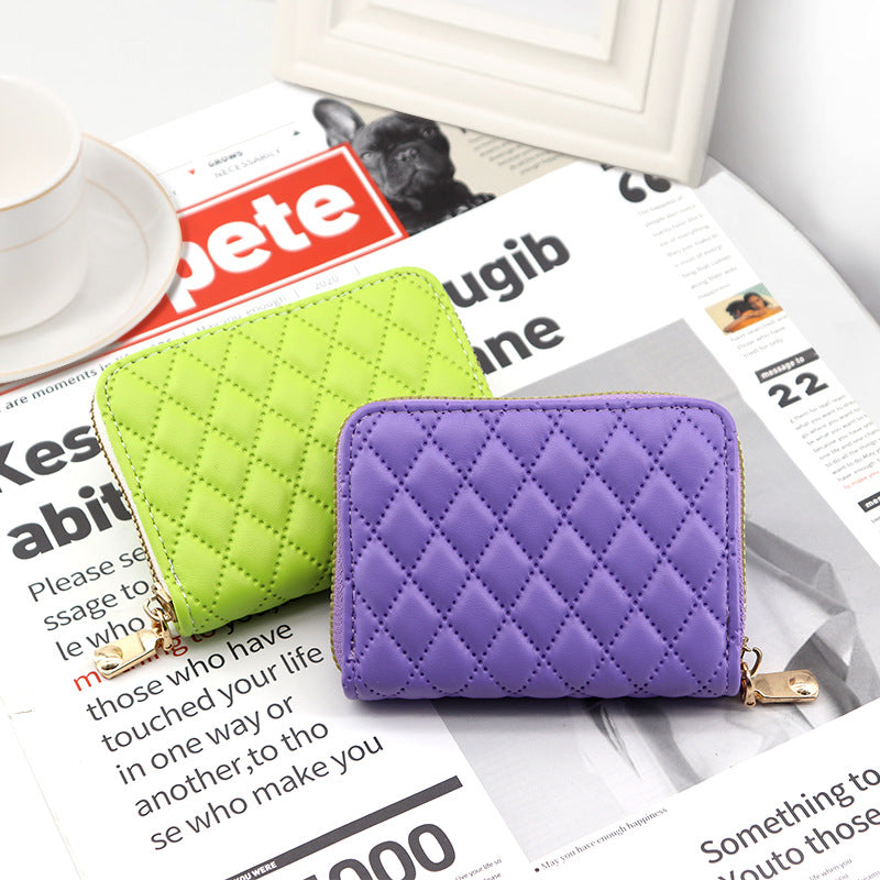 Women's Exquisite Multiple Slots Zipper Large Capacity Card Holder