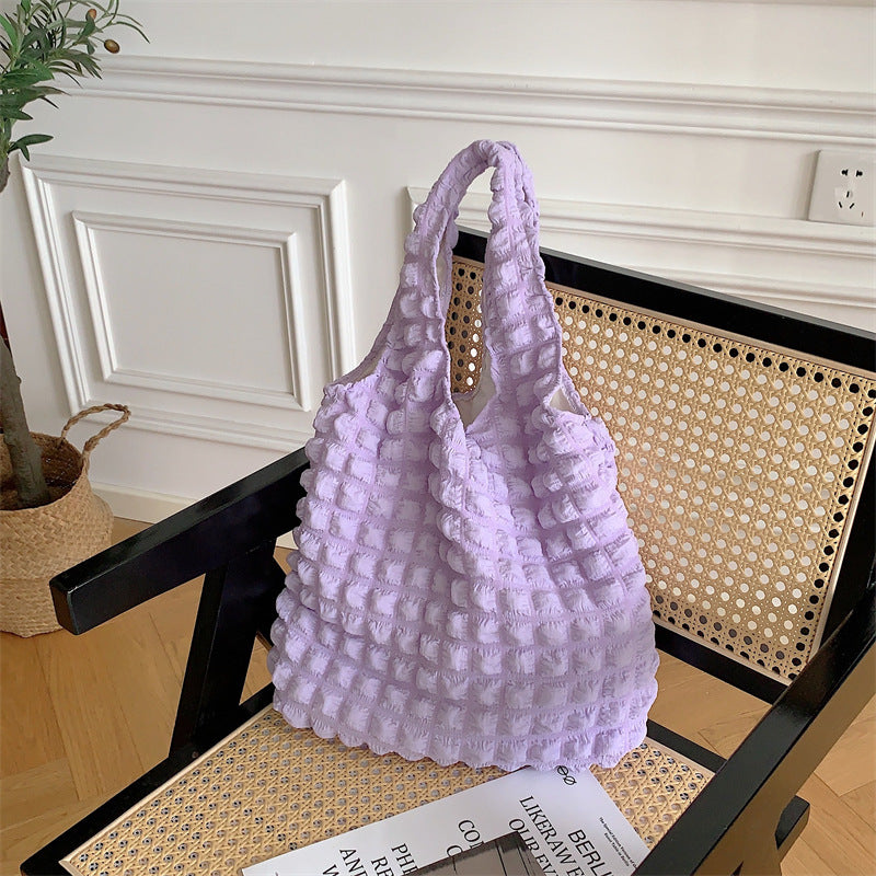 Western Style Cloud Bubble Flower Vest Shoulder Bags