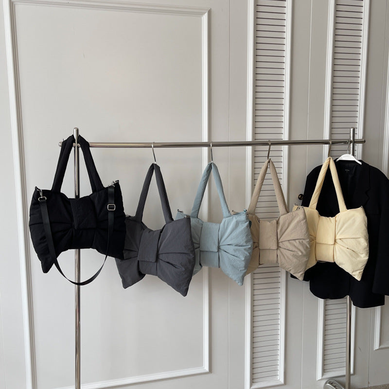 Korean Style Personalized Bow Cloth Canvas Crossbody Bags