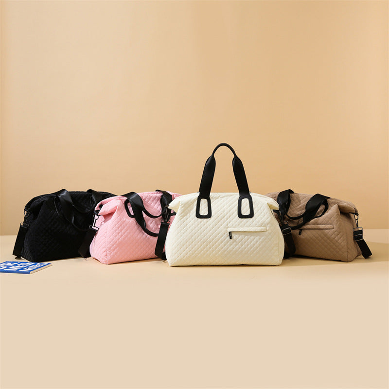 Large Capacity Rhombus Dry Wet Separation Travel Bags