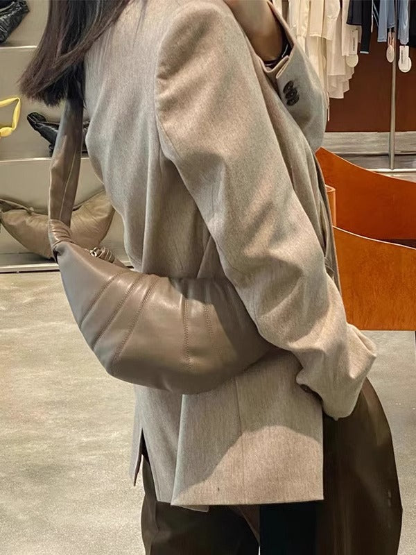 Women's Croissant Sheepskin Niche French Style Dumpling Bags