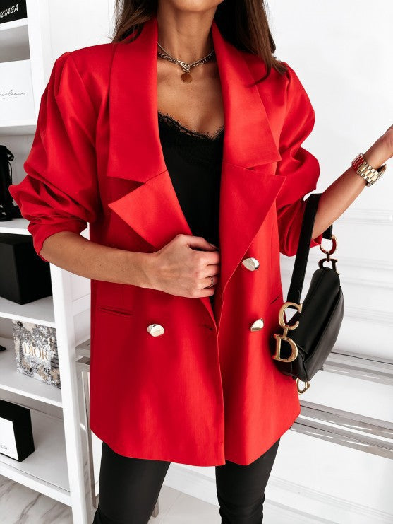 Women's Urban Style Temperament Cloth Collar Loose Suits