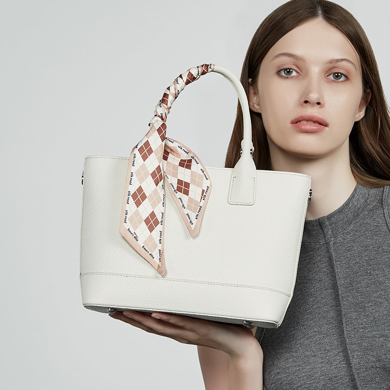 Women's Leather Classy Mom Large Capacity Vegetable Handbags