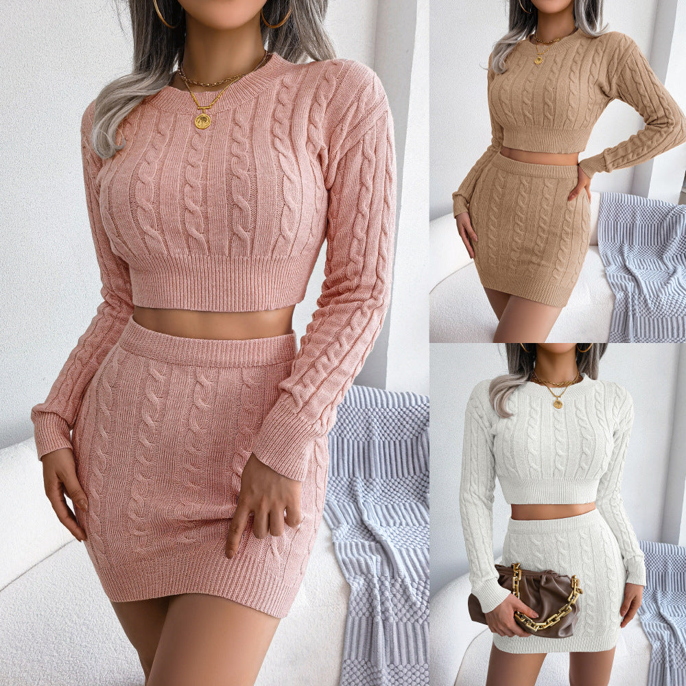Glamorous Fashion Women's Twist Hip Knitting Skirts