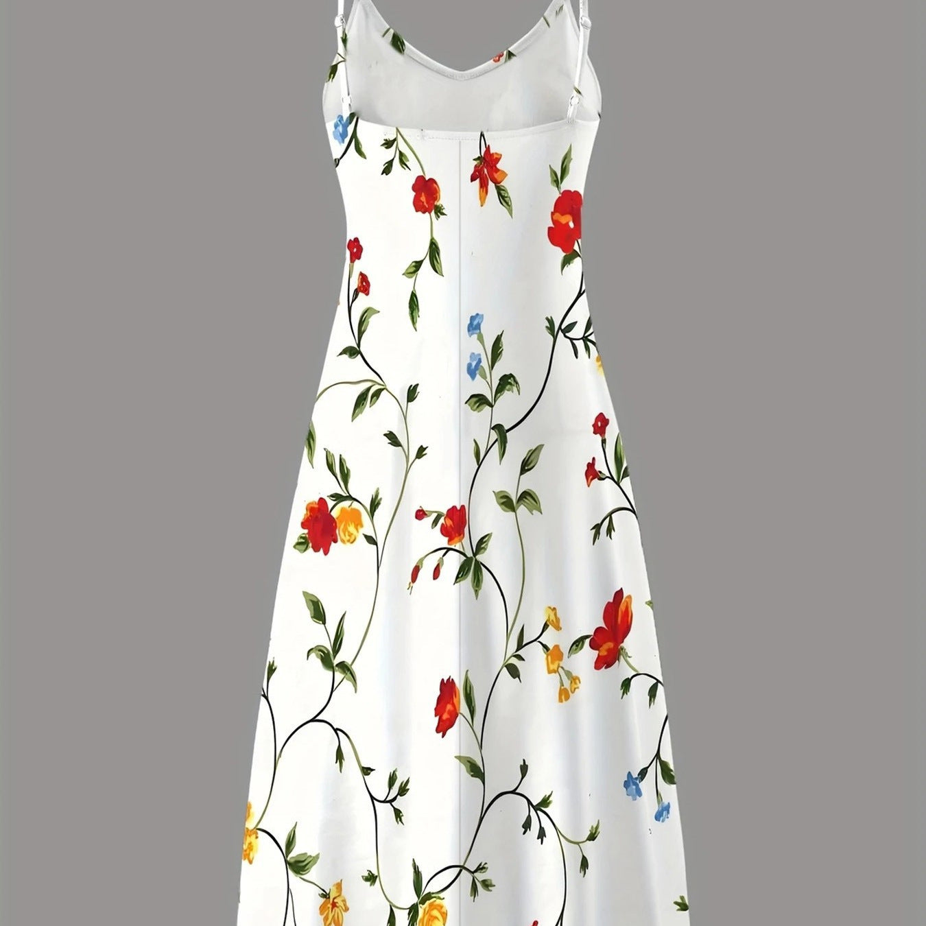 Floral Printed Sling Elegant Graceful Sleeveless Dress