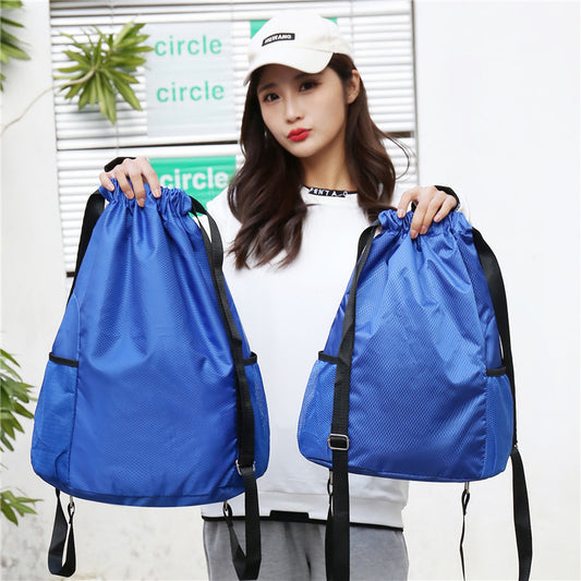Simple Drawstring Printable Large Capacity Basketball Backpacks