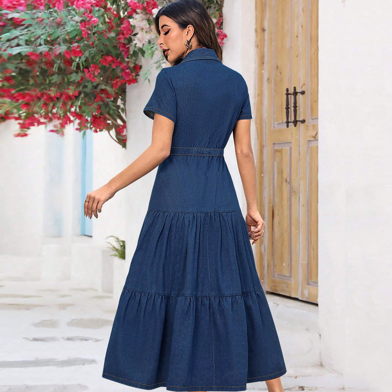 Women's Lapel Button Long Pocket Sleeve Pattern Plus Size