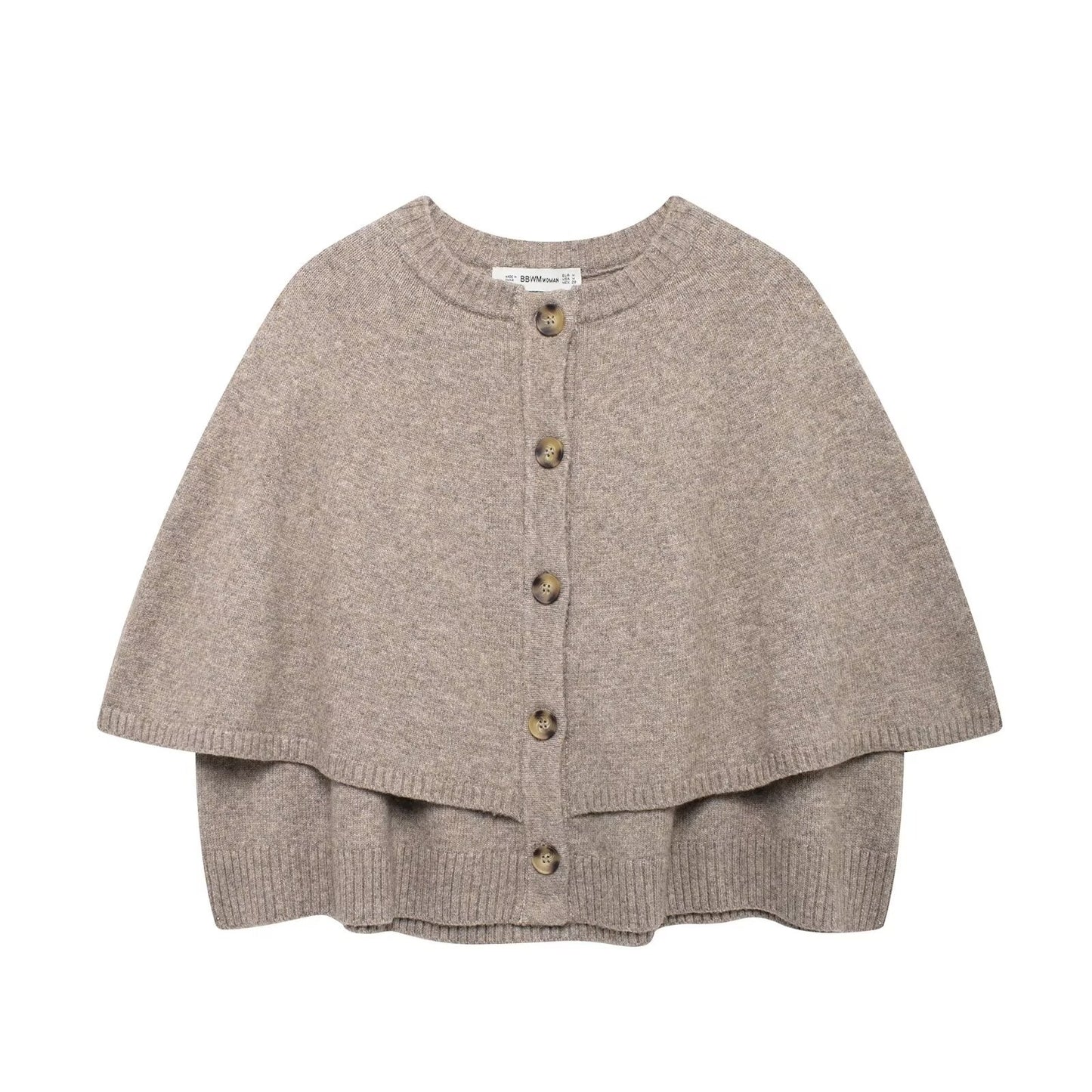 Women's Autumn Fashion Design Knitted Shawl Knitwear