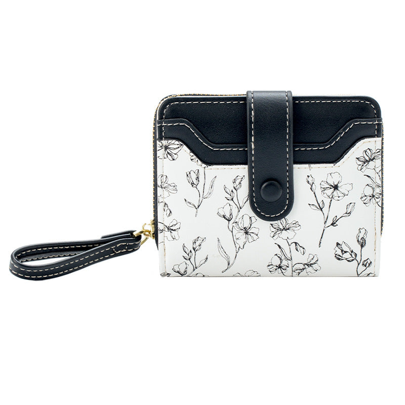 Women's Romantic Style National Fashion Floral Large Ladies Wallets