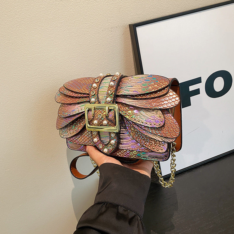 New Women's Vintage Chain Snake Pattern Bags