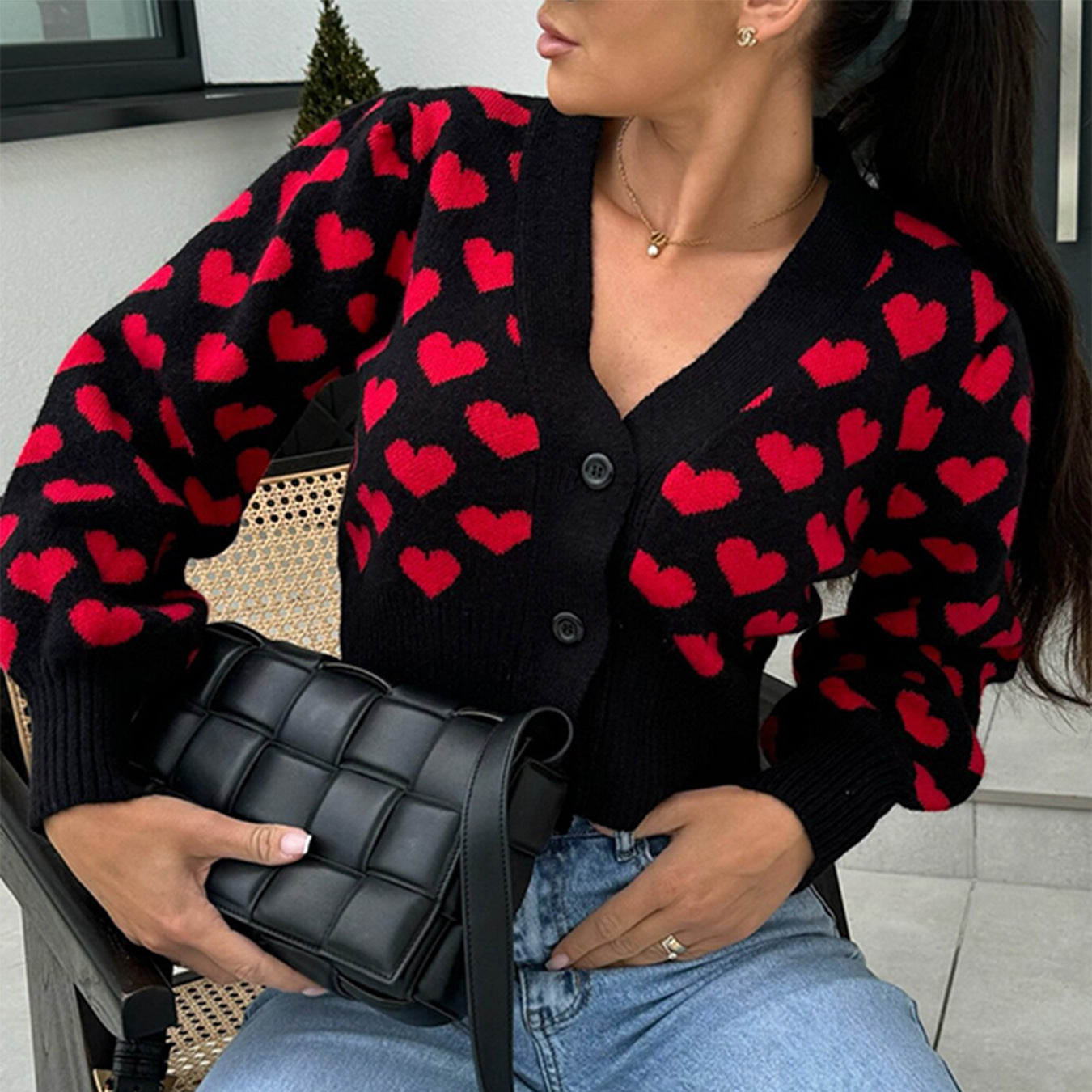 Women's Casual Small Love Valentine's Day Sweaters