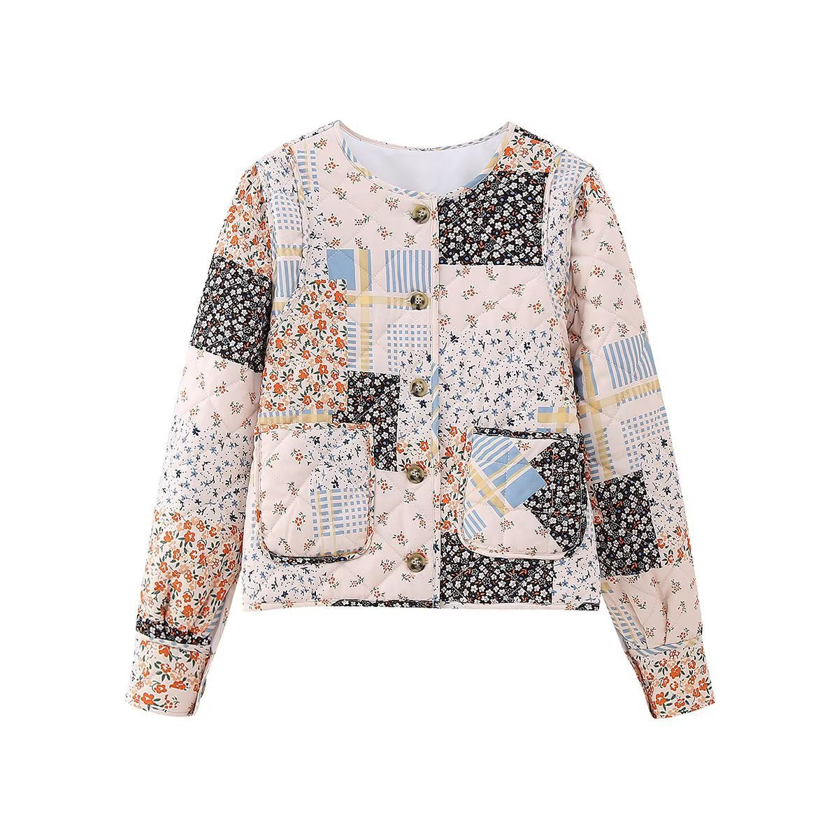 Women's Cool Printed Quilted Cotton Niche Coats