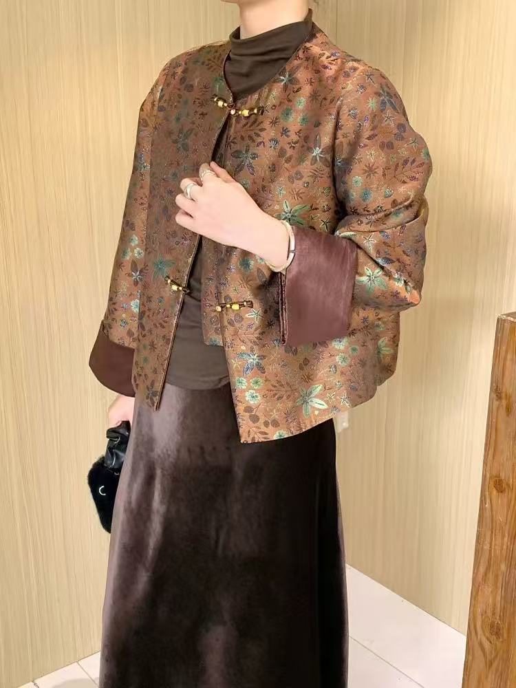 Graceful Versatile Chinese Style Traditional Buckle Blouses