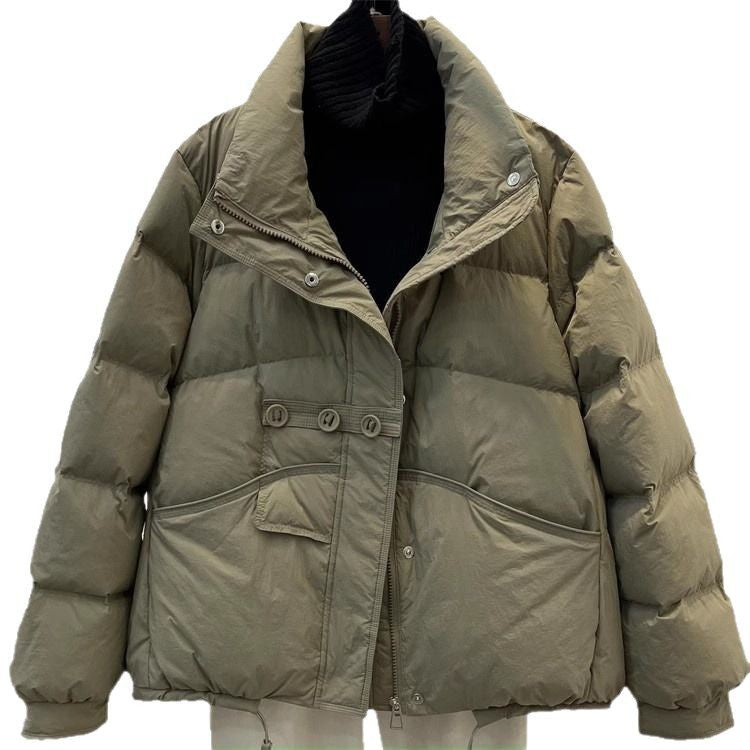 Women's Collar Thick European Goods White Duck Jackets