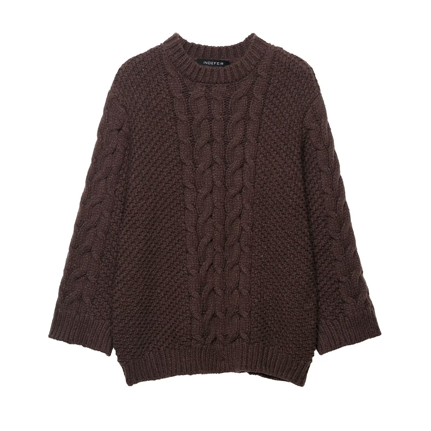 Women's Fashion Casual Twist Large Sleeves Loose Sweaters